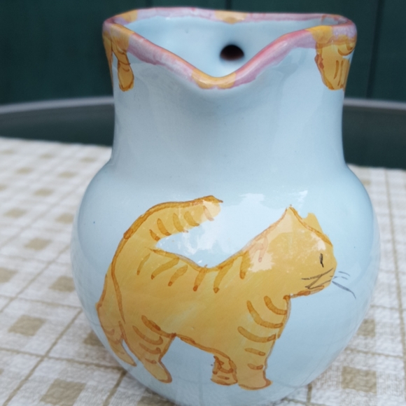 Dupont Pottery Portugal Pitcher Cat Jug - Picture 4 of 4